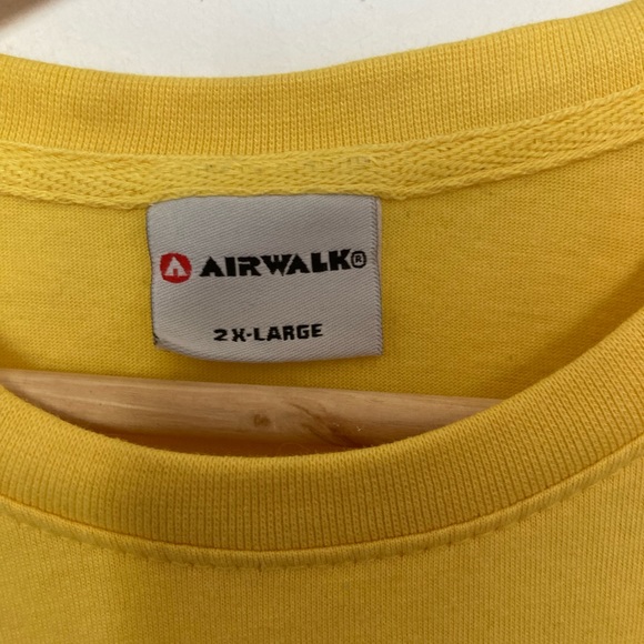 Airwalk spellout t shirt XXL yellow - Picture 3 of 5